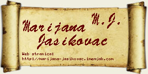 Marijana Jasikovac vizit kartica